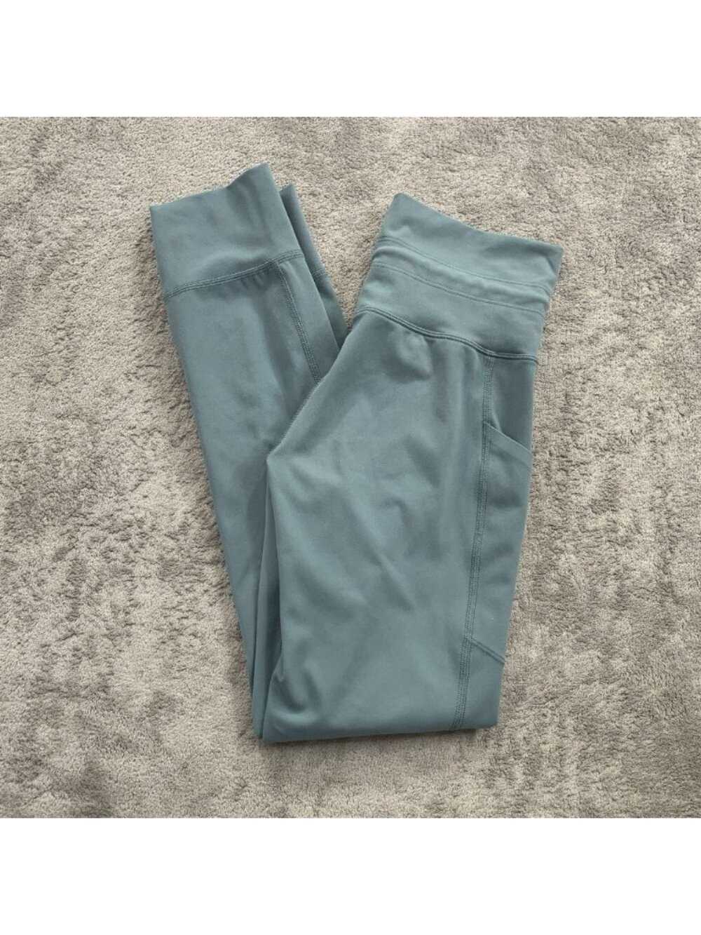 Vuori Daily Pocket Leggings Women’s XS Green Drawstring VW490 Athleisure Workout